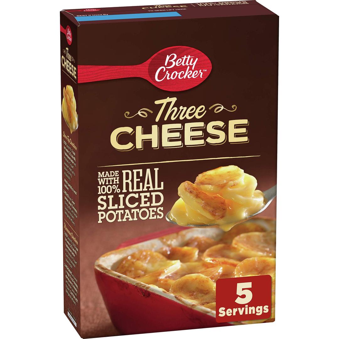 Betty Crocker Three Cheese Potatoes, Made with Real Cheese, 5 oz