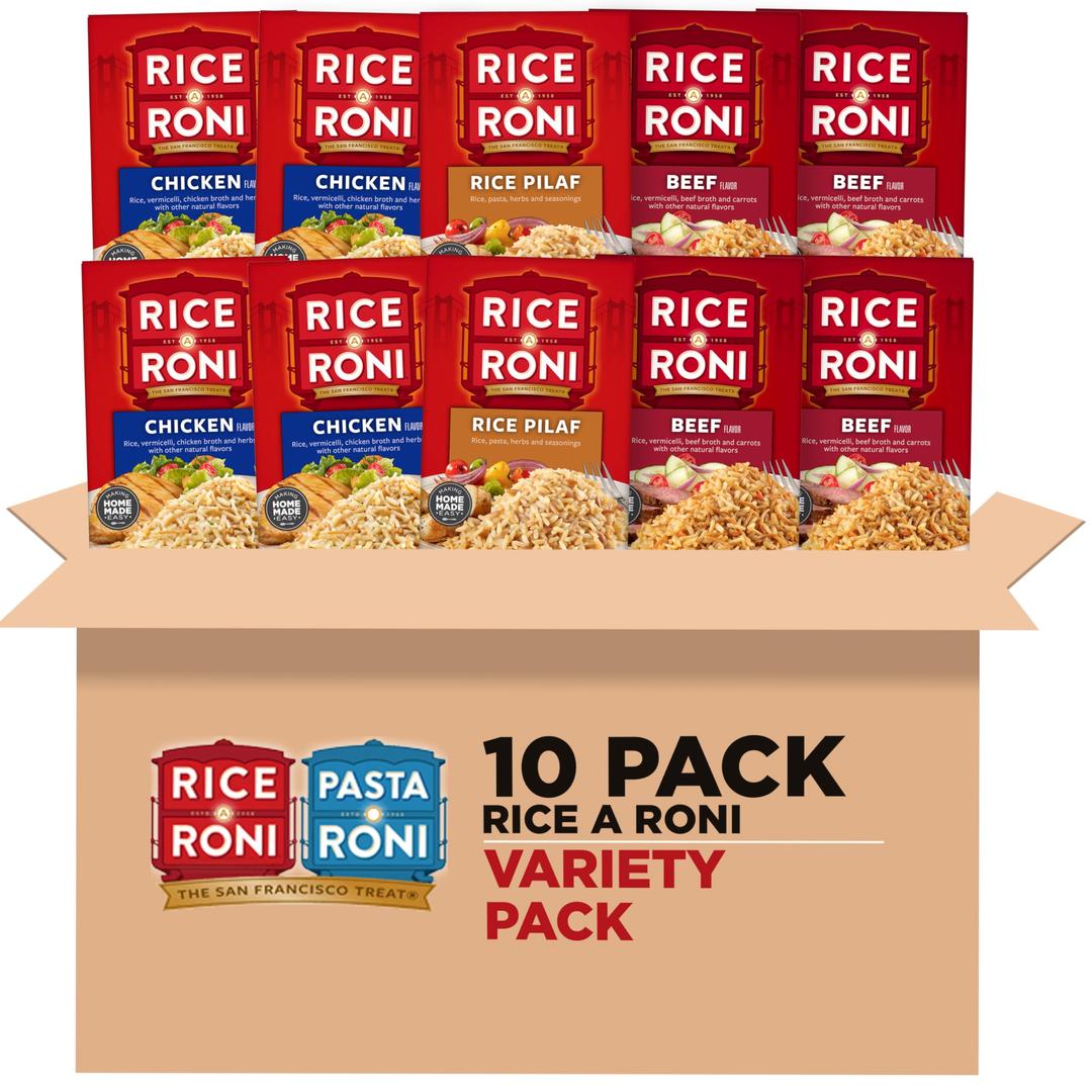 Rice-A-Roni Dinner Classics Variety Pack, 10 Piece Assortment