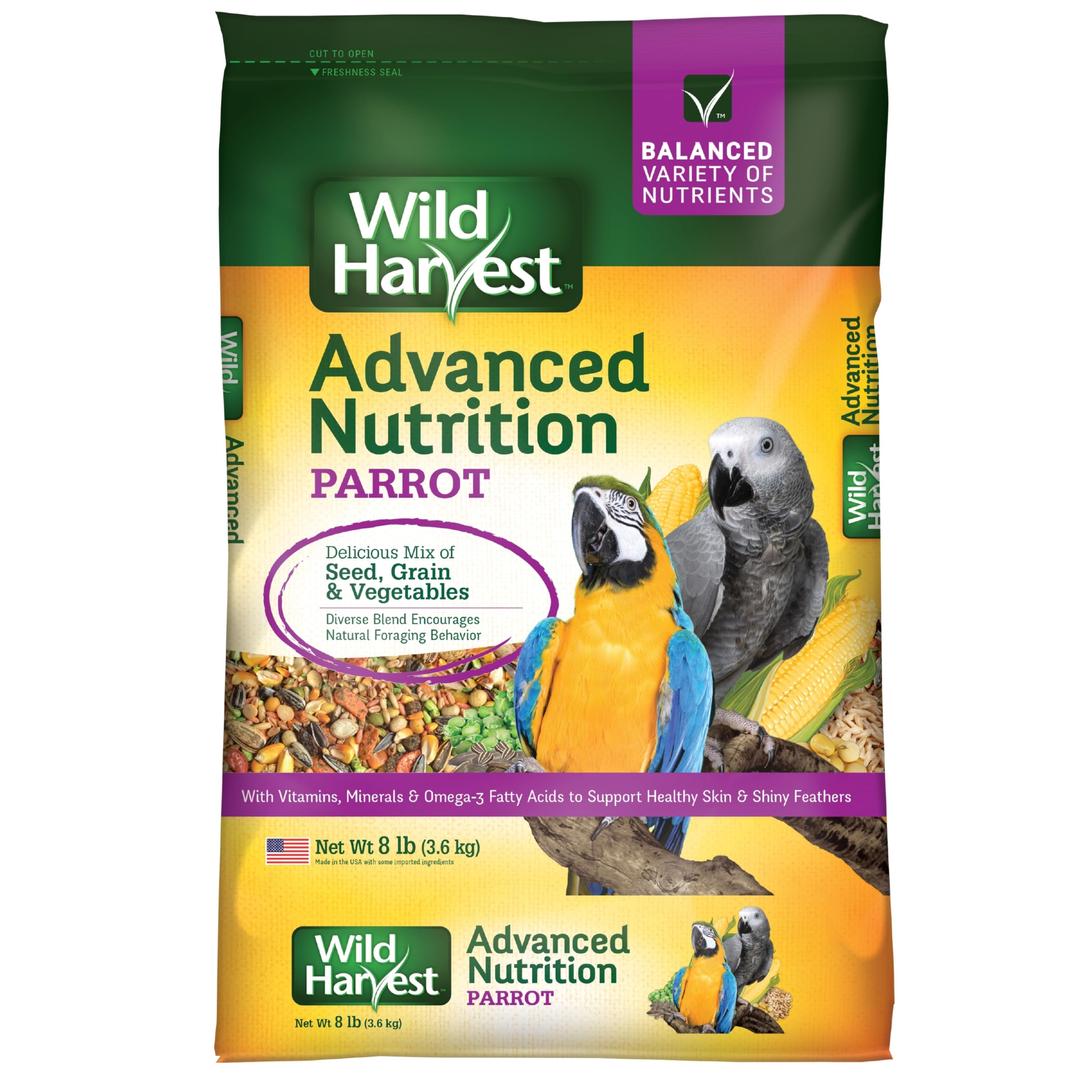 Wild Harvest Advanced Nutrition Parrot 8 Pound Bag,White