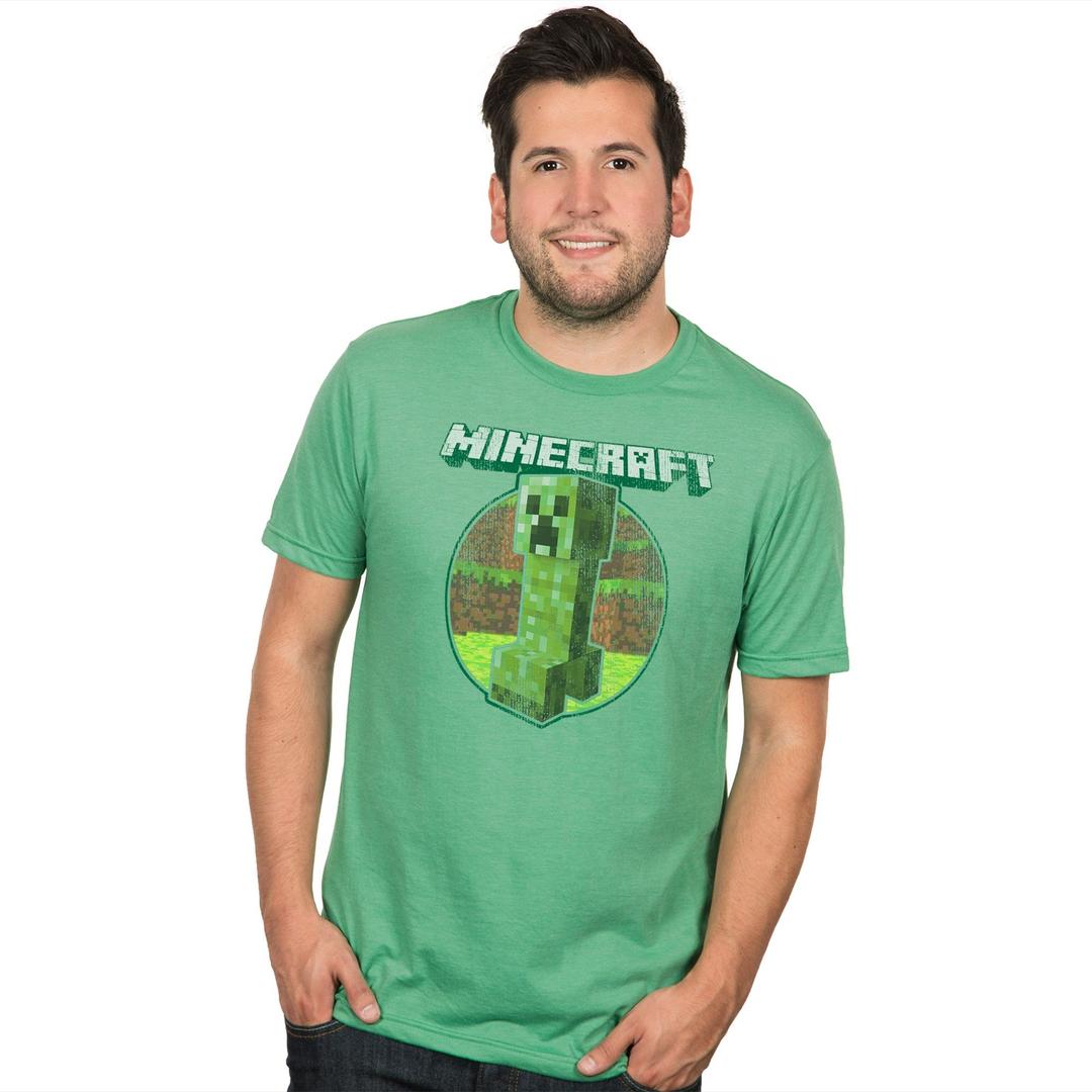 Minecraft Men's Retro Creeper Premium T-Shirt