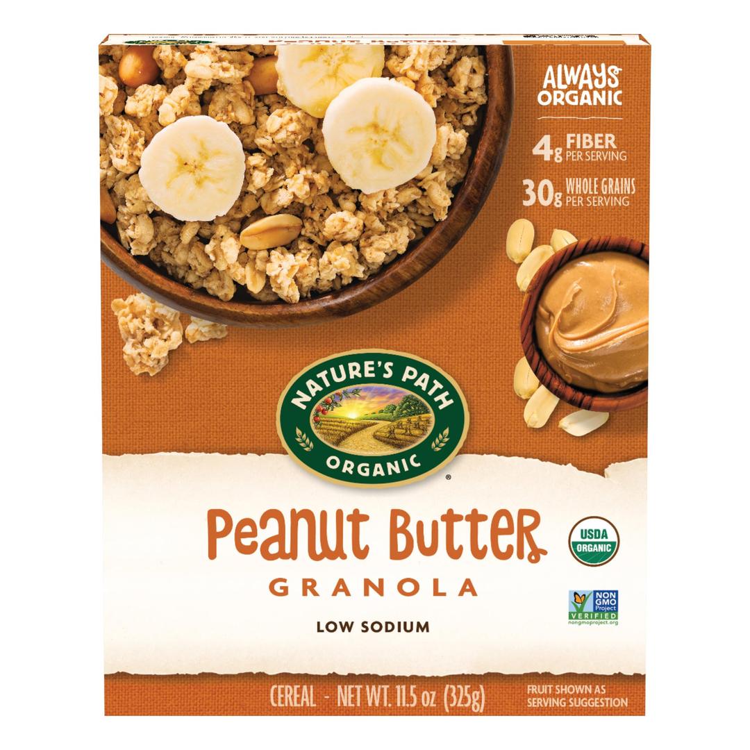 Nature's Path Organic Peanut Butter Granola, 11.5 Ounce, Non GMO