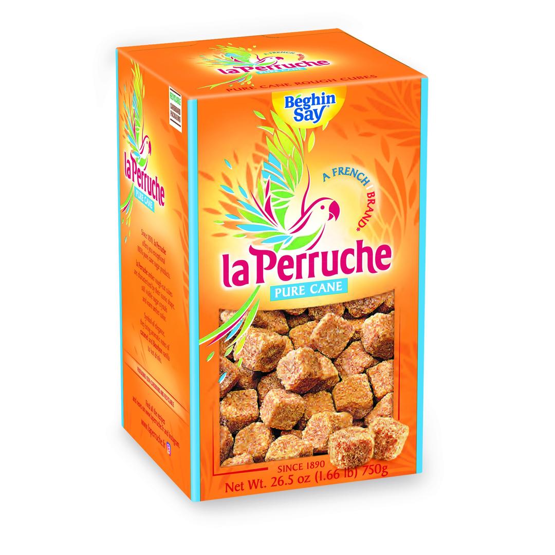 La PerruchePure Cane Brown Sugar Cubes (750g/1.65lb box) | Ideal Sugar Cubes for Coffee | Pack of 1