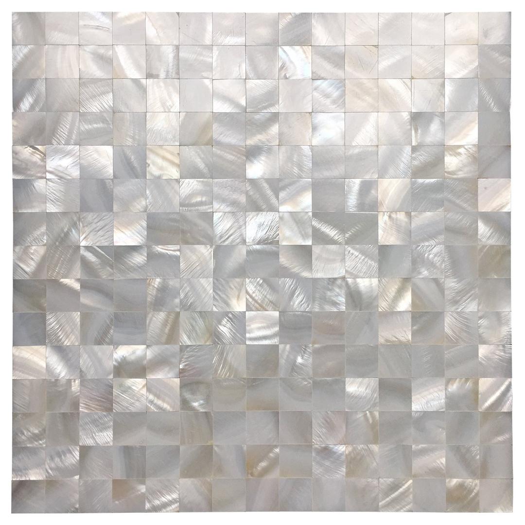 Art3d White Seamless Mother of Pearl Tile Shell Mosaic for Bathroom/Kitchen Backsplashes (10 Sheets)