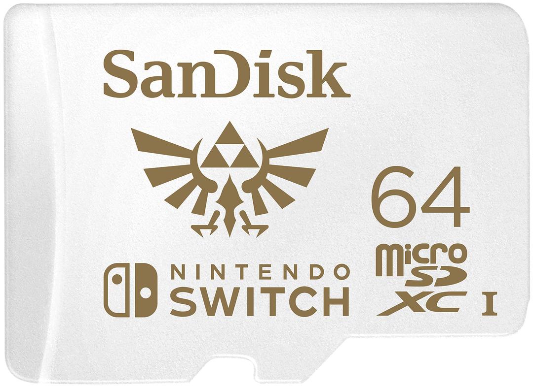 SanDisk 64GB microSDXC Card, Licensed for Nintendo Switch - SDSQXAT-064G-GNCZN