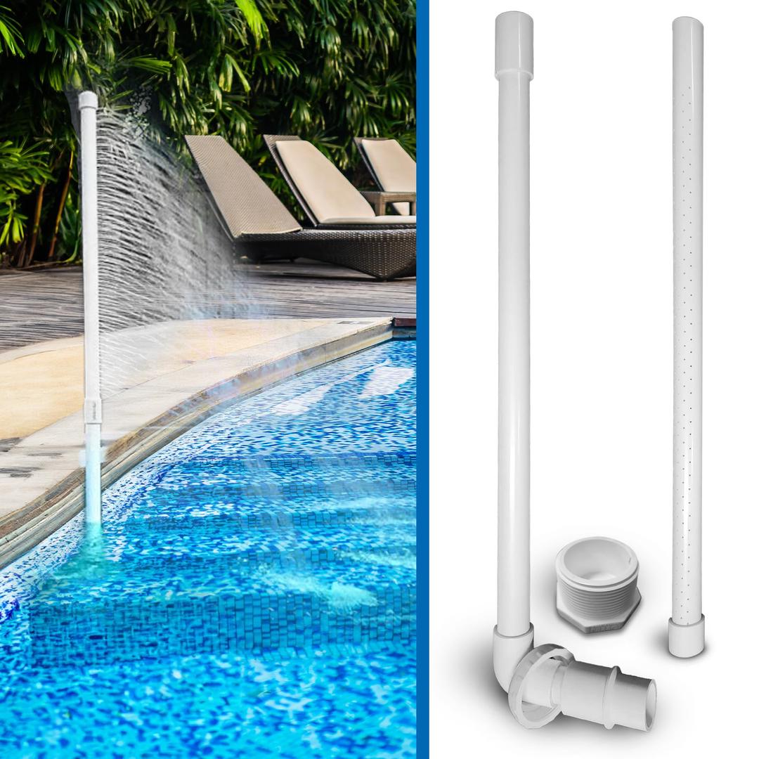 mistcoolingPool Cooler for Cooling Your Swimming Pool | Made in USA | for In-Ground Pool | Easy Install | No Removal of Pool Return Jet Eye Ball Seating Wall Fitting | Cools Pool by 8 to 10 Degrees.