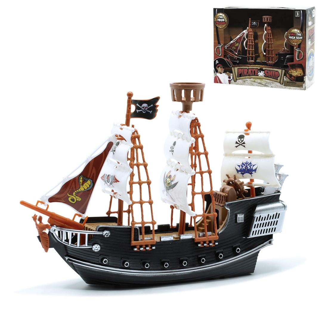 Srenta 10” Pirate Boat Ocean Ship | Detailed Ship | Perfect Decoration for Birthday Gift, Grand Prize, Carnival Game