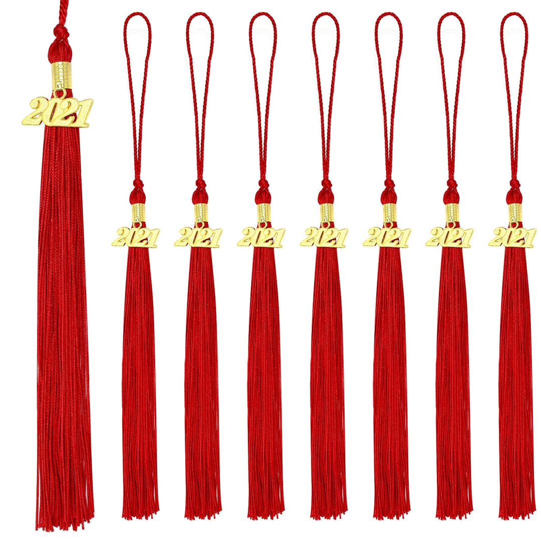 Graduation Honor Cord Red Yarn Honor Cord with Tassel 67" Long for Graduation Ceremony