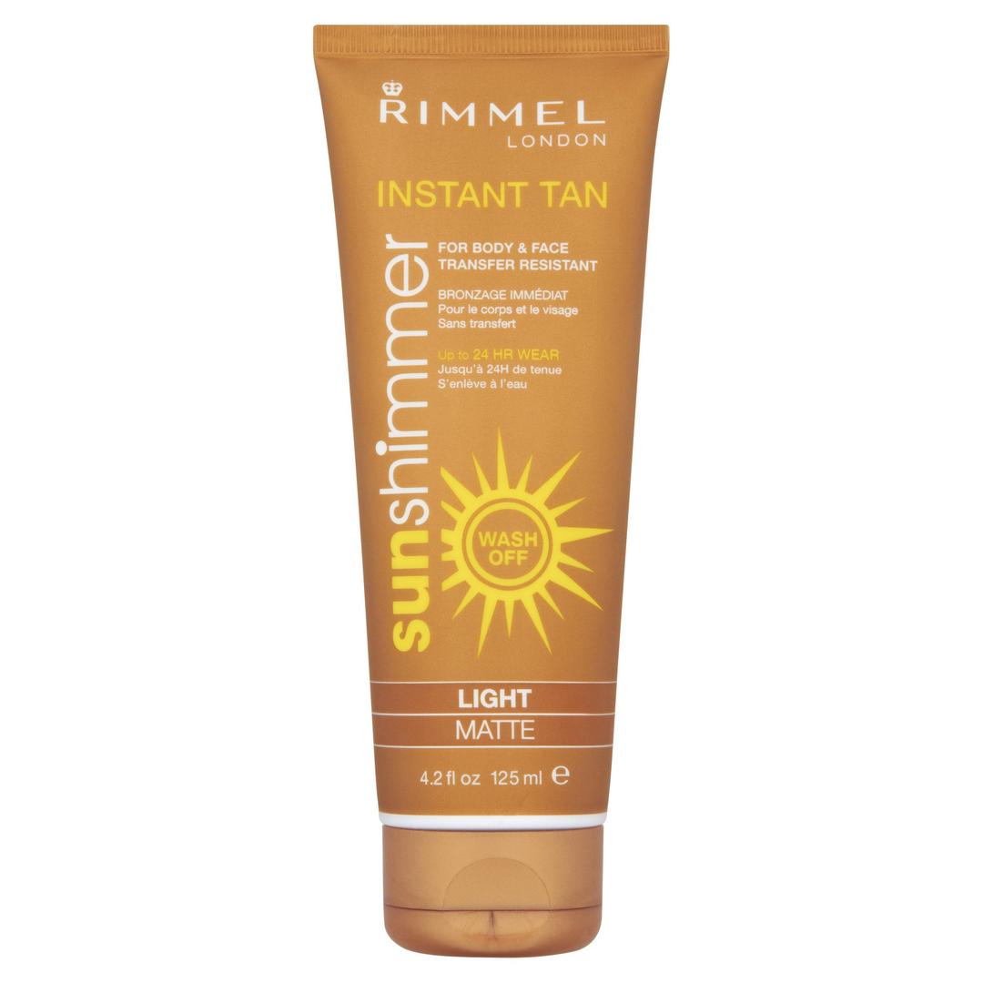 RimmelSunshimmer Instant Tan Make Up 125ml Light Matte