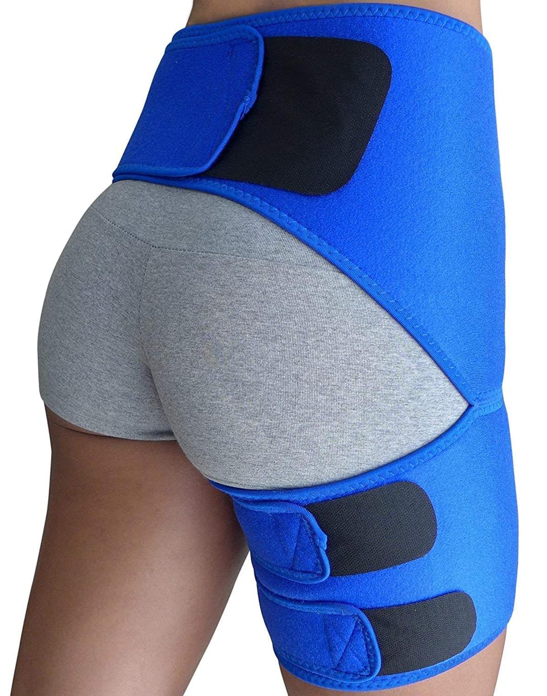 Roxofit Groin Support - Hip Brace for Sciatica Pain Relief Thigh Hamstring Quadriceps. Compression Groin Wrap for Pulled Muscles Hip Joint Pain Hip Arthritis. SI belt / Sciatica brace for Men Women