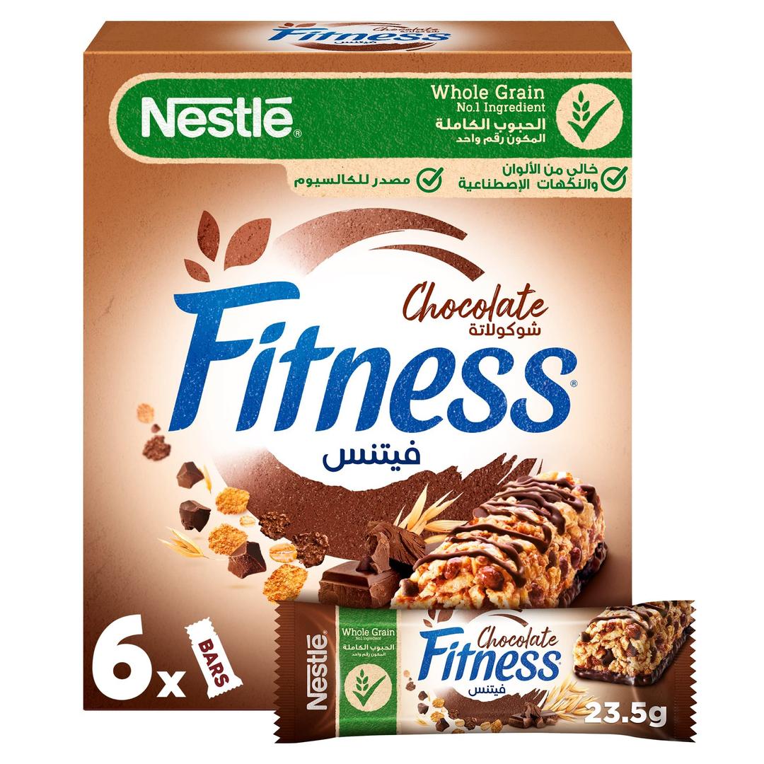 Fitness Nestle Fitness Chocolate Cereal Bar 6 x 23.5g