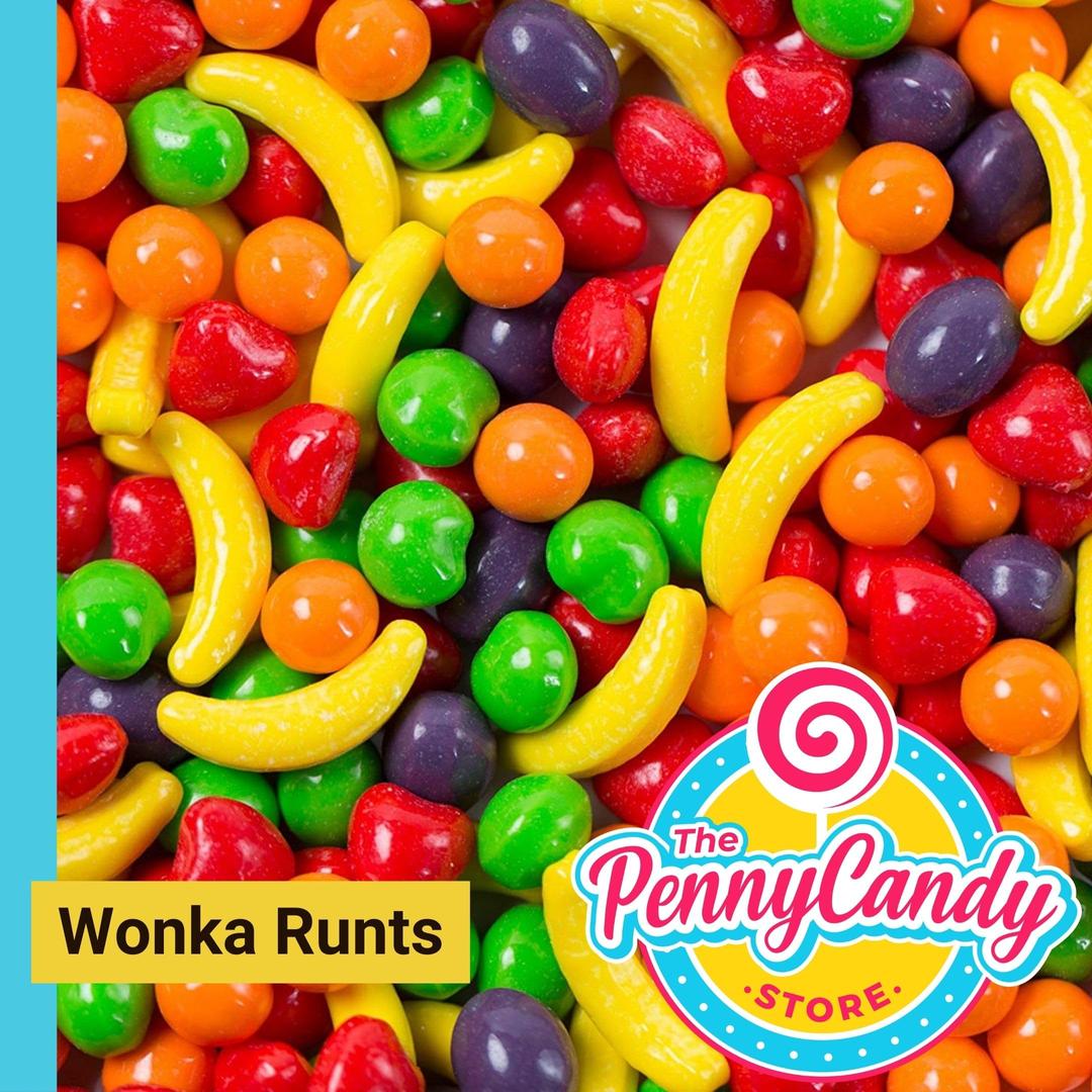 Wonka Runts - Nostalgic Fruit Flavored Hard Candy Bulk - 1 LB Bag