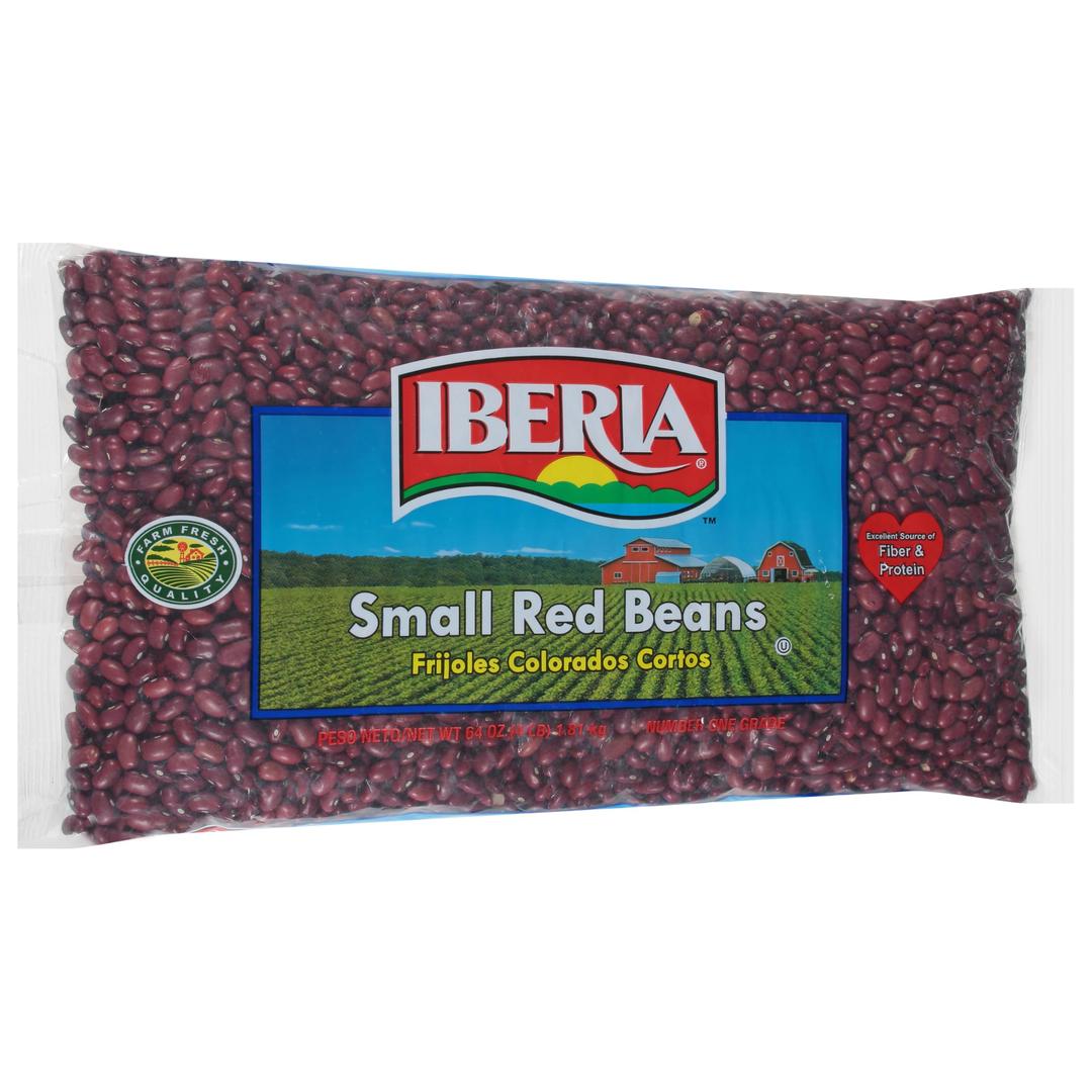 Iberia Small Red Beans, 4 lb, Long Shelf Life Small Red Beans with Easy Storage, Rich in Fiber & Potassium, Low Calorie, Low Fat Food