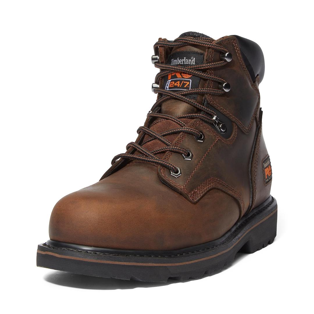 Timberland PRO mens Pit Boss 6 Inch Steel Safety Toe Industrial Work Boot