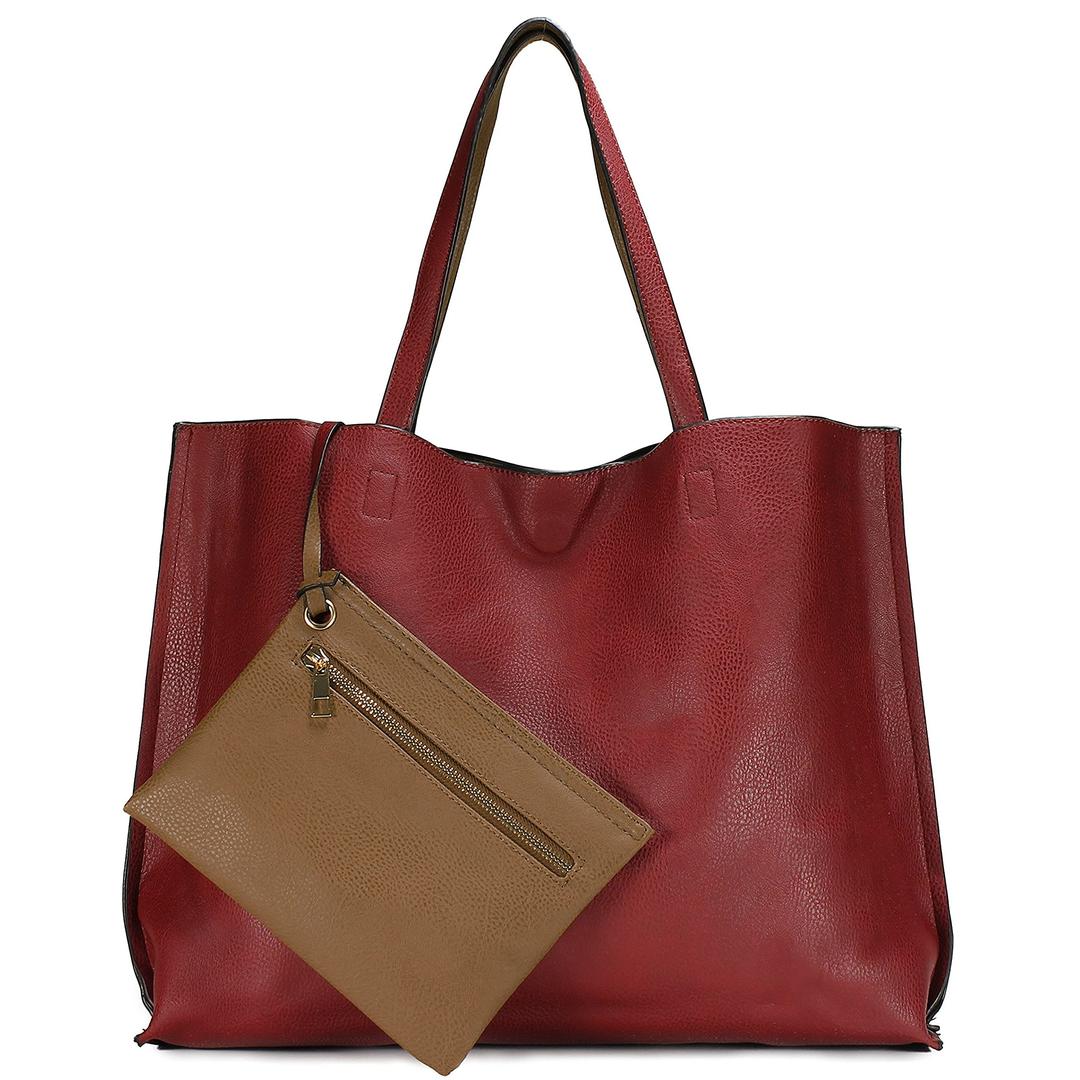 ScarletonLeather Tote Bag for Women, Womens Purses and Handbags, Reversible Tote Bags for Women, Purses for Women, H1842