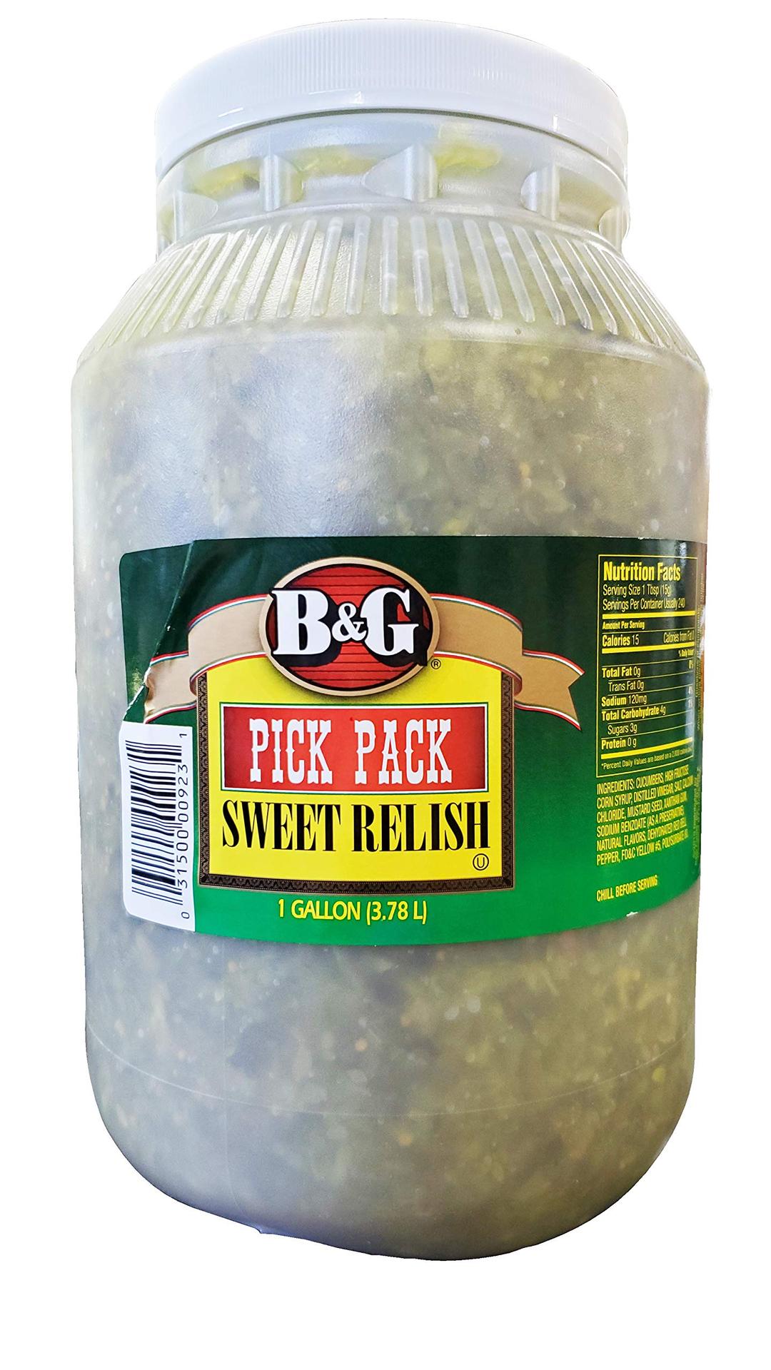 B&GPick Pack Sweet Relish, 1 Gallon