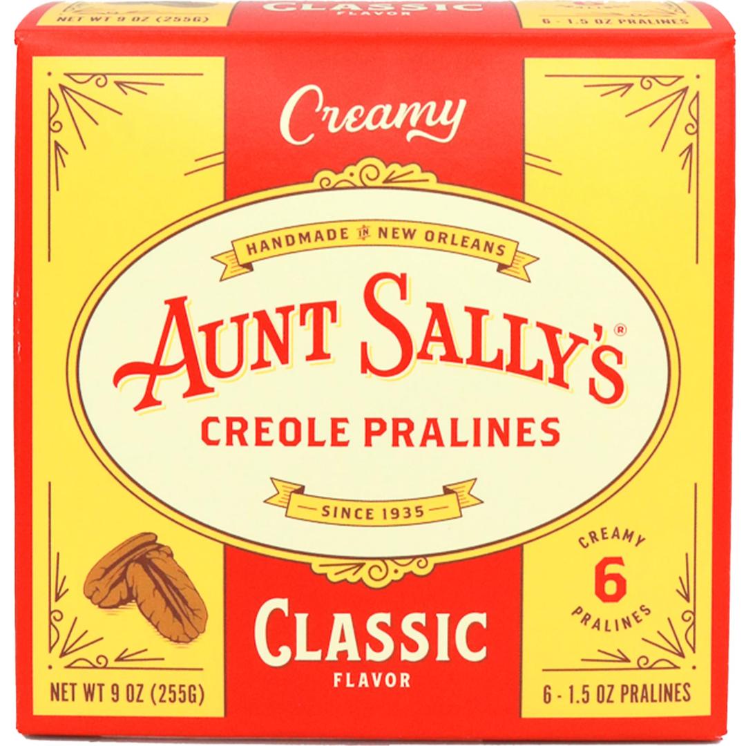 Creamy Classic Pralines – Aunt Sally's Pralines – 6 count box