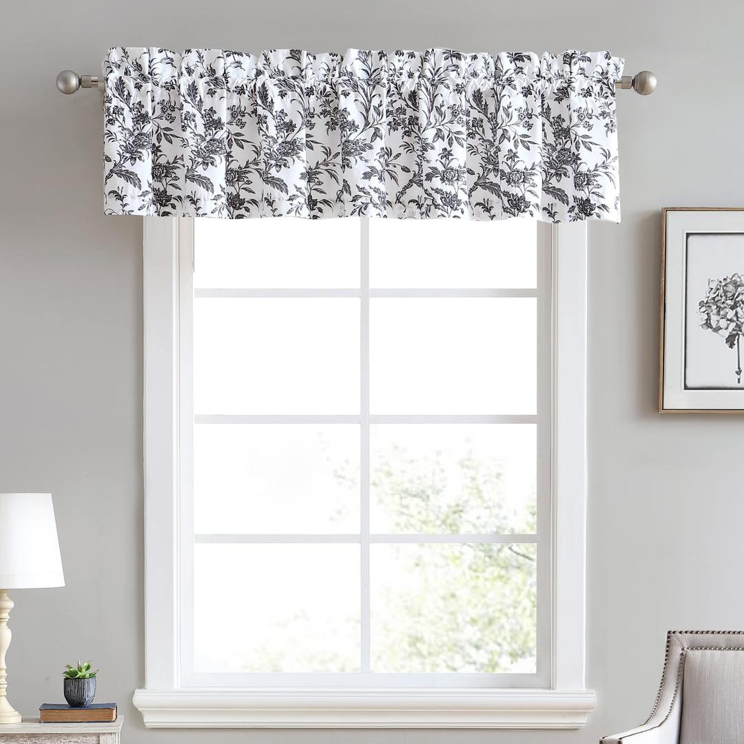 Laura AshleyHome Amberley Valance, Black 86" X 15"