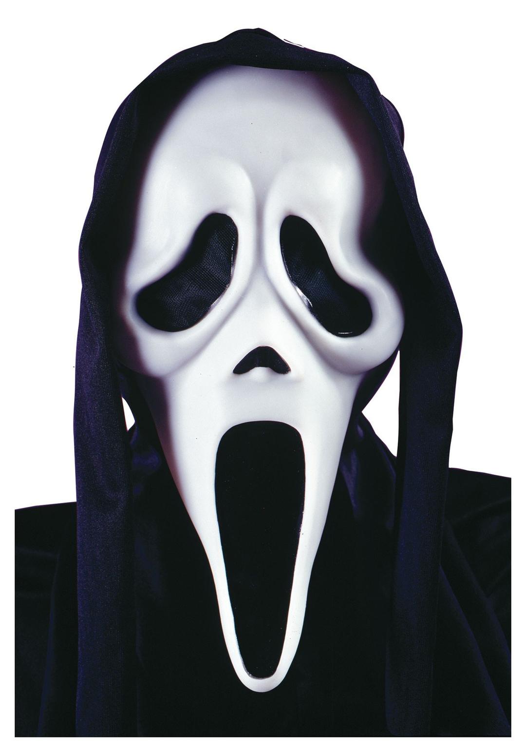 Ghost Face Mask With Shroud