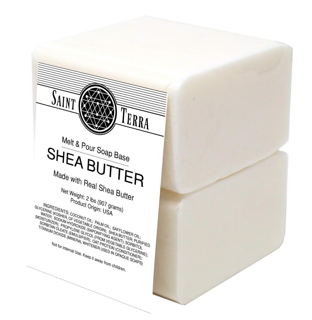 Saint Terra - Shea Butter Melt & Pour Soap Base, 2 Pounds