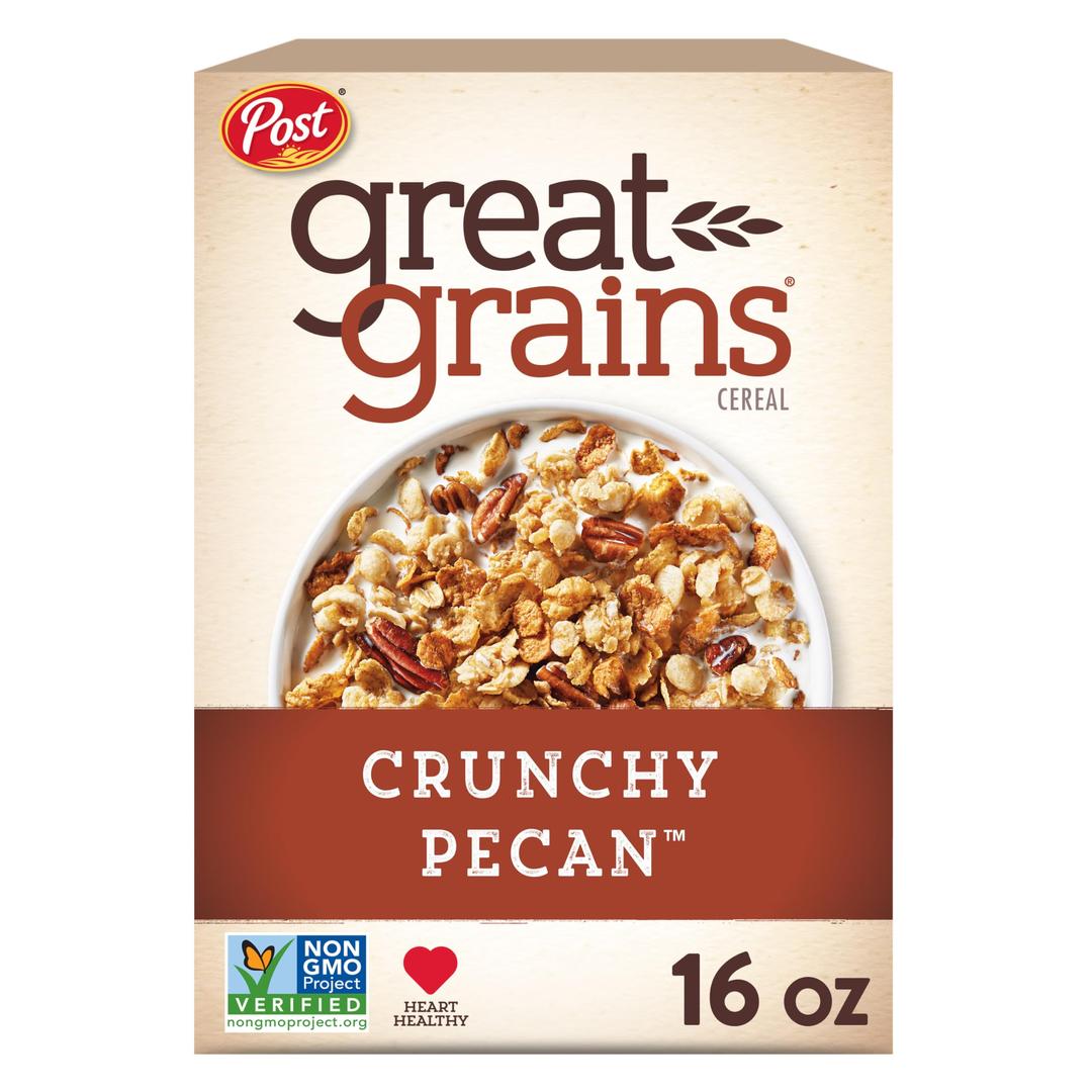 Post Great Grains Crunchy Pecans Whole Grain Cereal 16 oz. Box