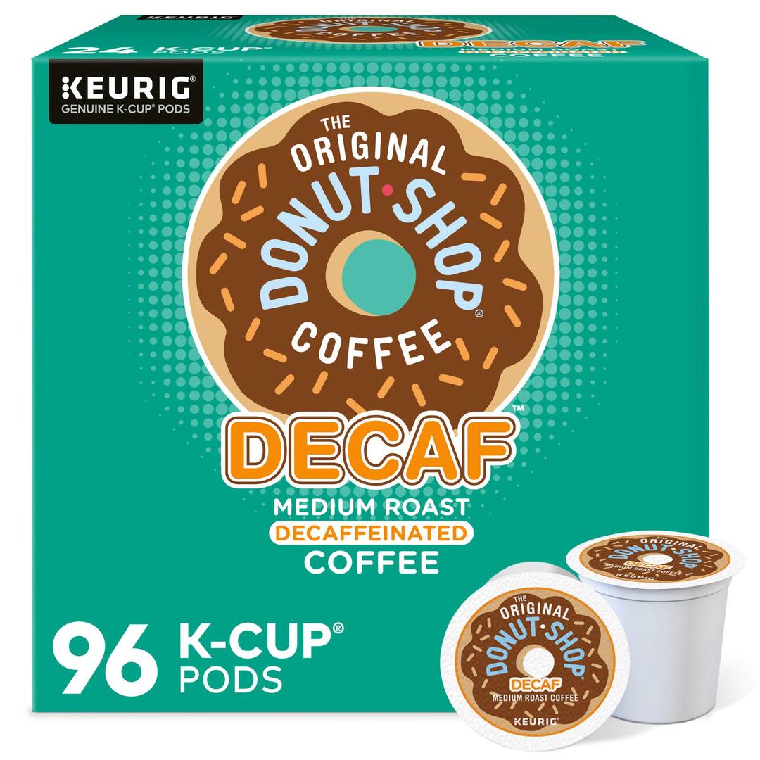 The Original Donut ShopDecaf Keurig Single-Serve K-Cup Pods, Medium Roast Coffee, 96 Count