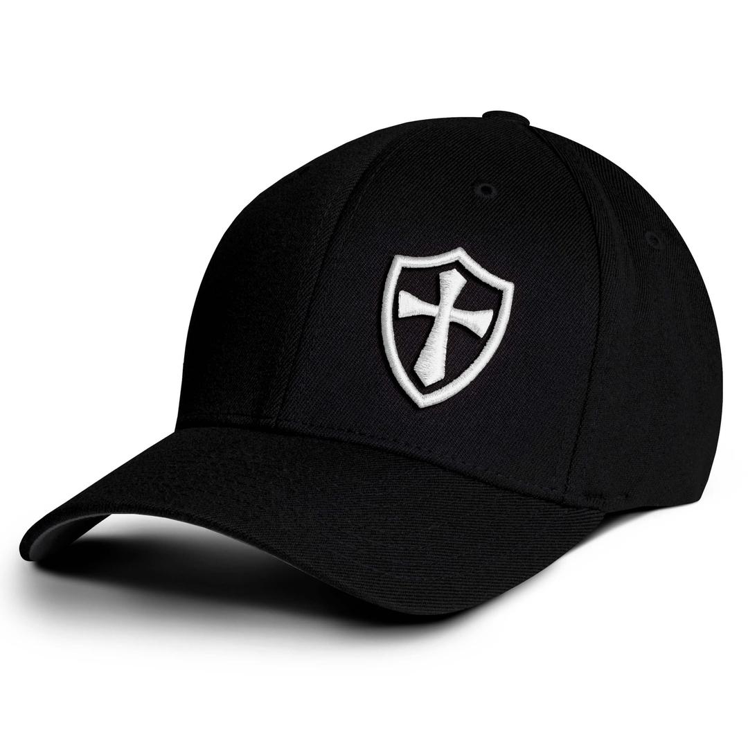 Crusader Cross Cap - Flex Fit Baseball Hats for Men