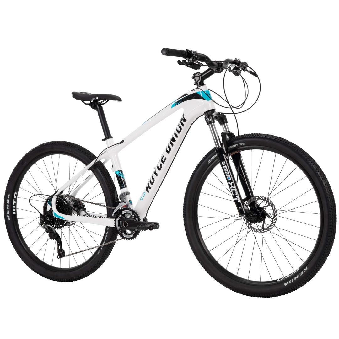 Royce Union RCF Lightweight Carbon Fiber Hardtail Mountain Bike, 22 Speed Shimano SLX Drivetrain, Hydraulic Disc Brakes, Suntour XCT Suspension Fork