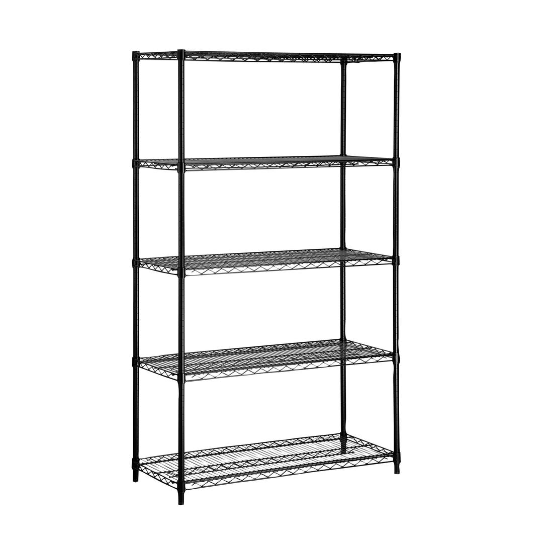 Honey-Can-DoSHF-01440 5-tier black storage shelves 800 lbs