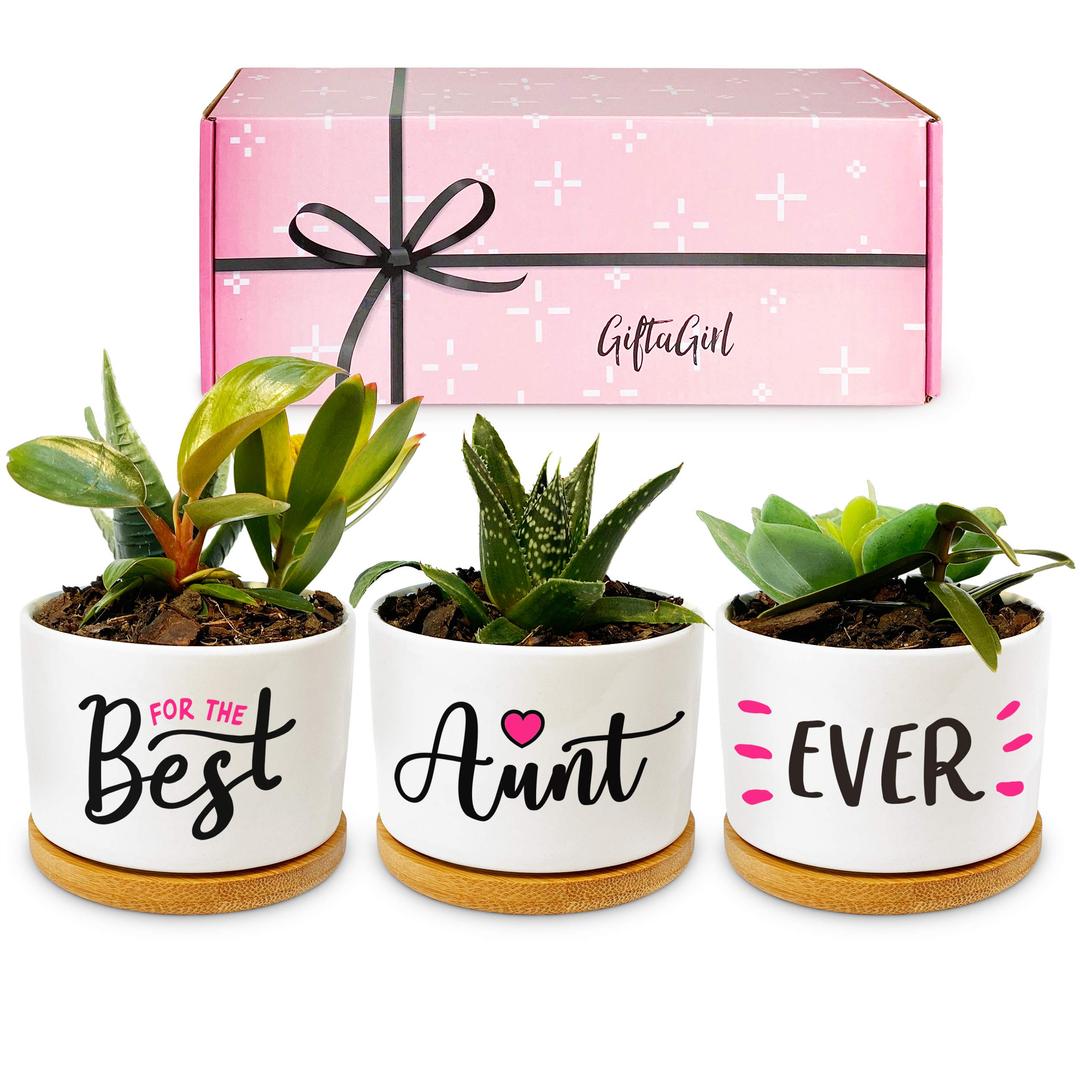 GIFTAGIRL Aunt Christmas or Birthday Gifts from Niece or Nephew - Pretty Best Aunt Ever Gifts for Aunts are Perfect Aunt Gifts for Birthday or Christmas, and Arrive Beautifully Gift Boxed