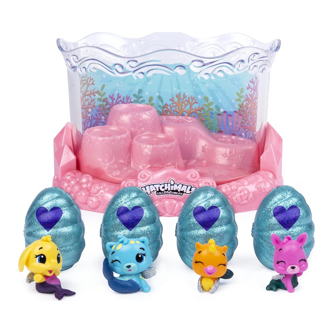 HatchimalsCollEGGtibles, Mermal Magic Underwater Aquarium with 8 Exclusive Characters (Amazon Exclusive Set), Girl Toys, Girls Gifts for Ages 5 and up