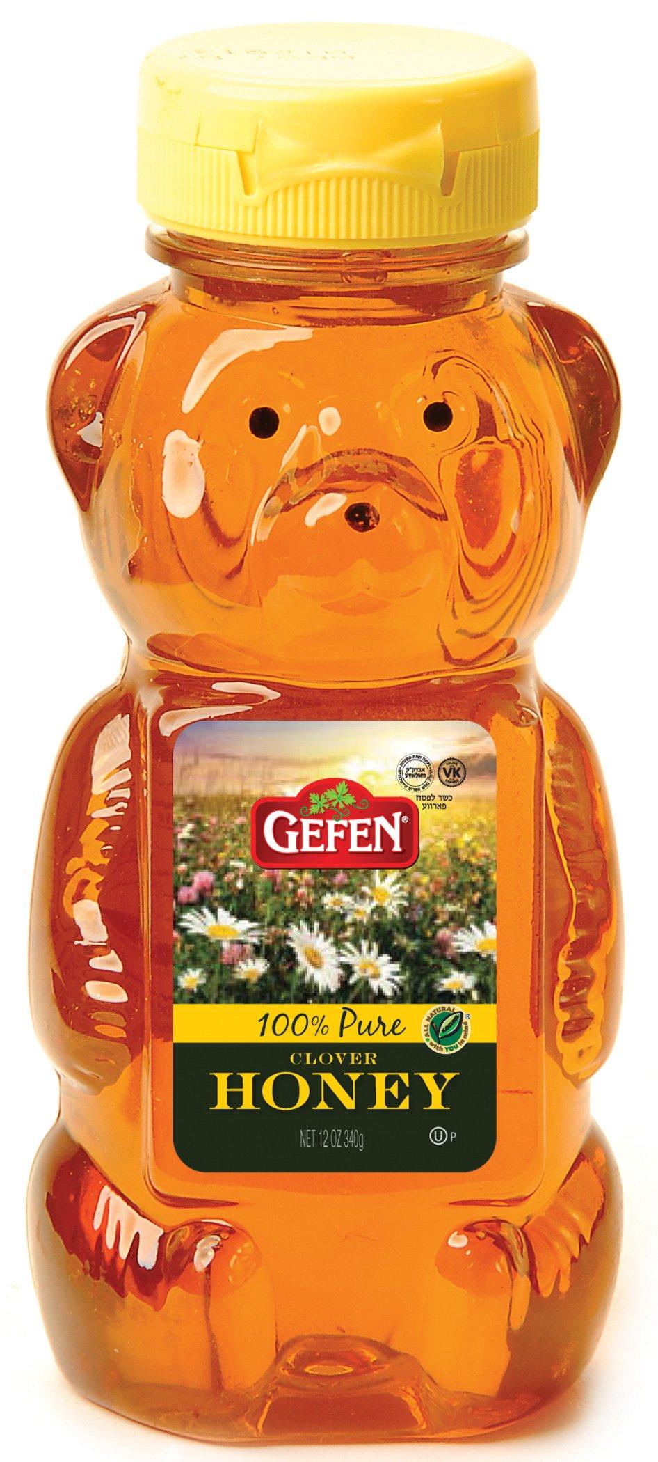 Gefen Honey Bear, 100% Pure Clover Honey, 12 oz