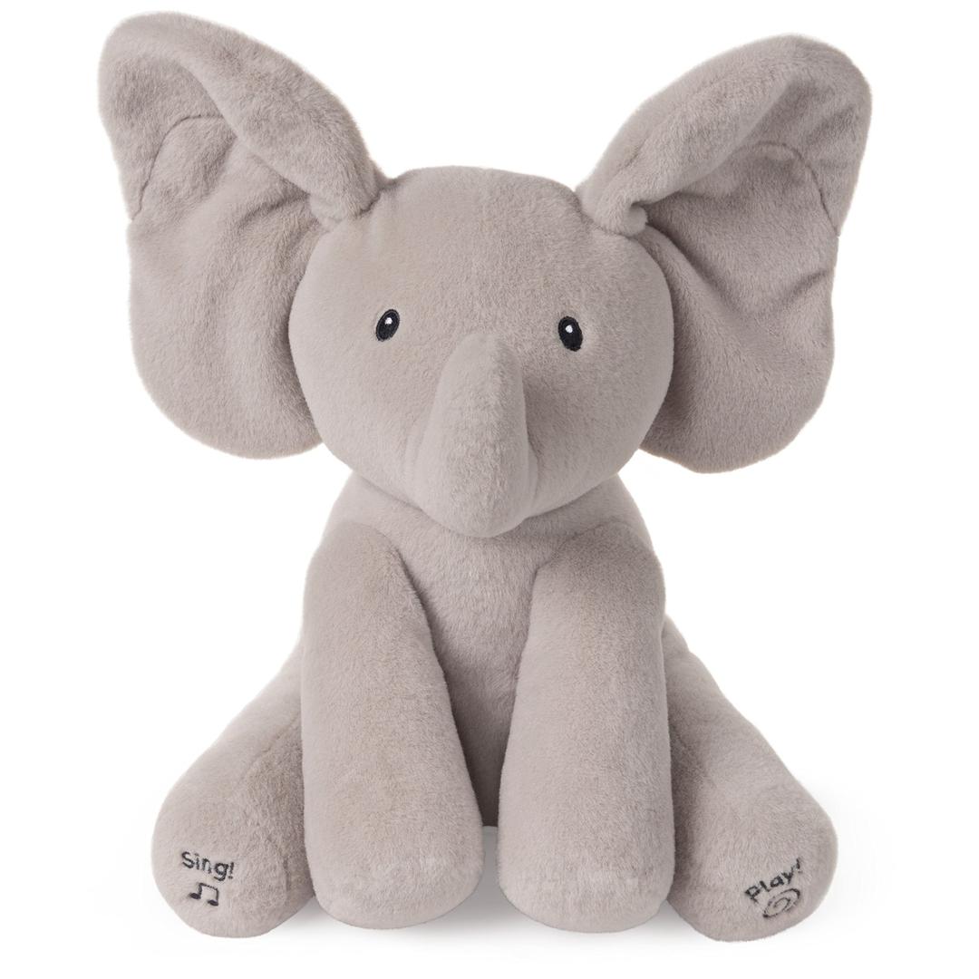 GUND Official Ba Flappy the Elephant, Interactive and Musical Cuddly Plush 12-Inch Stuffed Snuggly Peek-a-Boo Teddy GiftFluffy Animal Themed Soft Toy for Newborn Boys and Girls Aged 0-12 Months