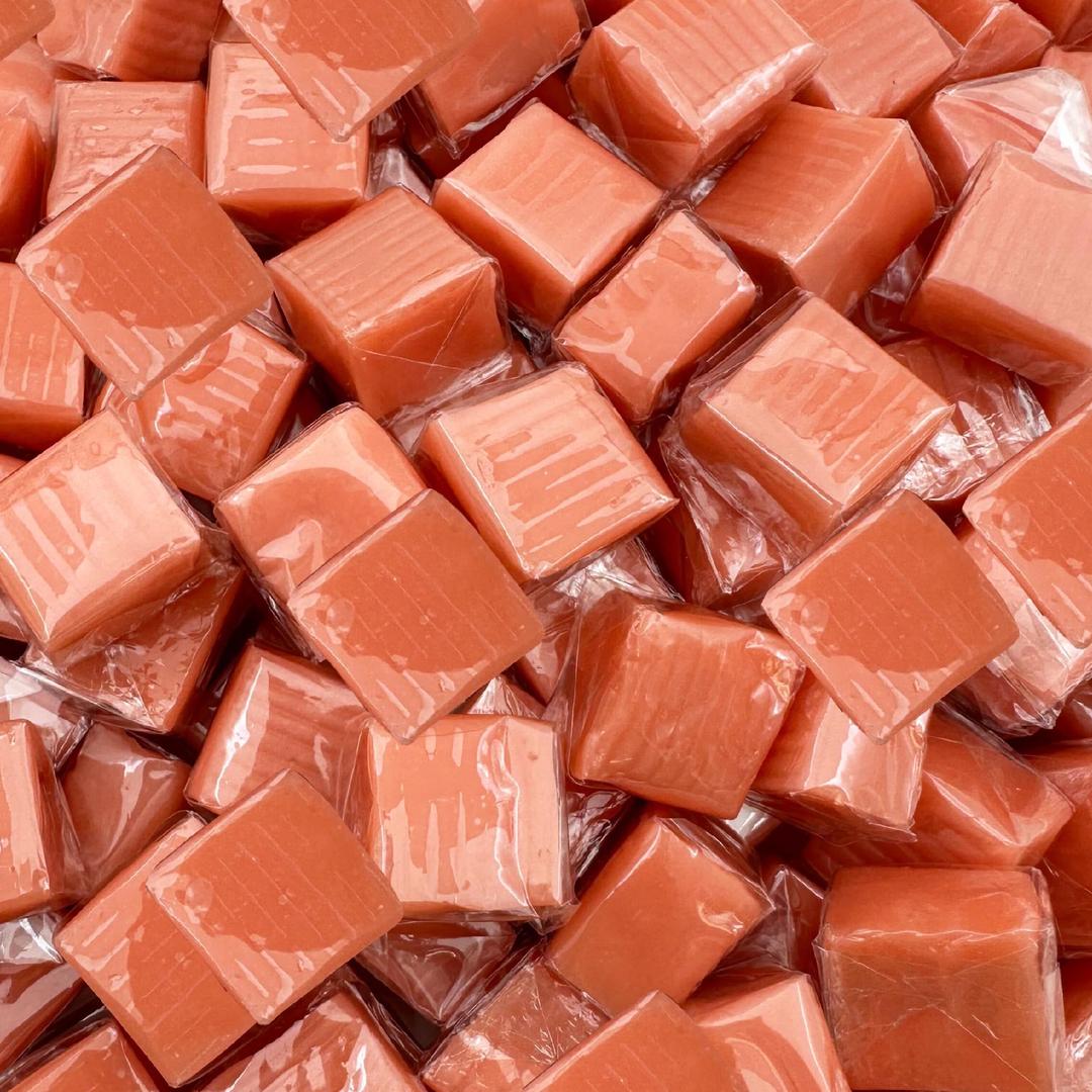 Strawberry Yogurt Caramel Cubes Candy, Individually Wrapped,1.5-Pound Pack