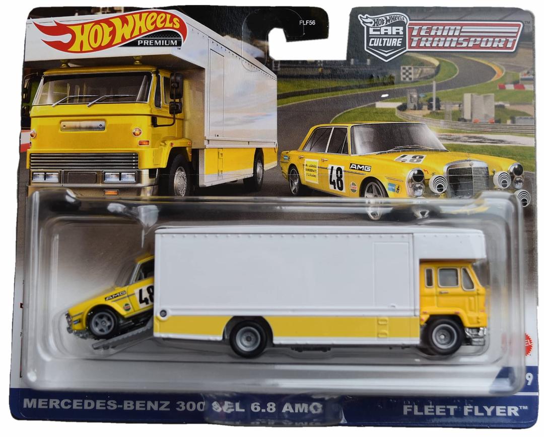 Hot WheelsMercedes Benz 300 SEL 6.8 AMG Fleet Flyer - Team Transport - Mercedes Fleet Flyer