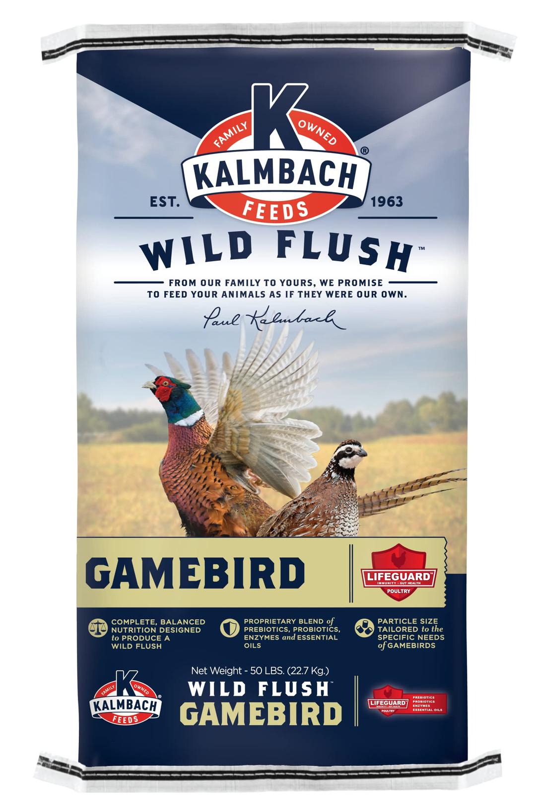 Kalmbach Feeds Wild Flush Game Bird Grower Crumbles, 50 lb Bag