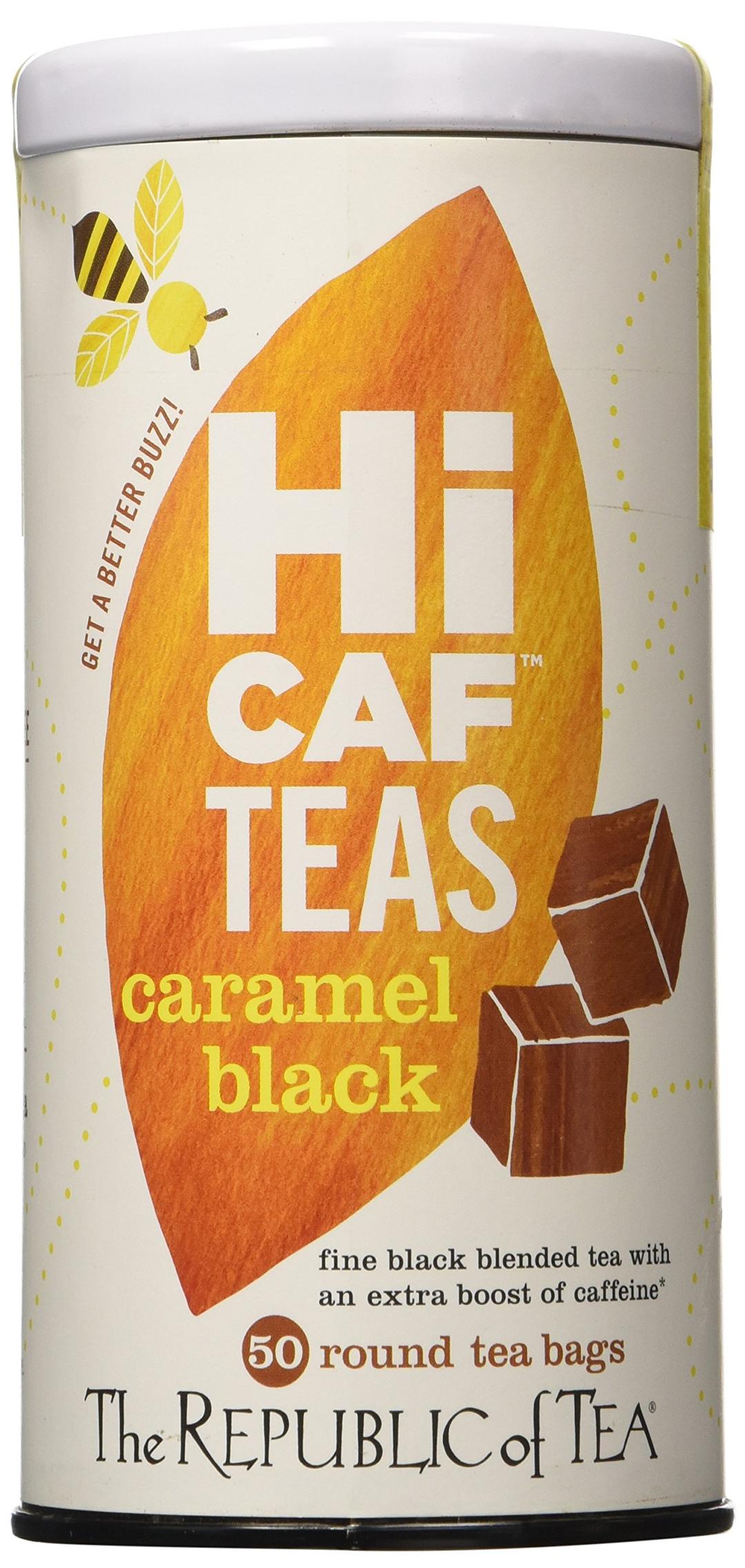 The Republic of Tea — HiCAF Caramel Black Tea, 50 Tea Bags, High in Caffeine