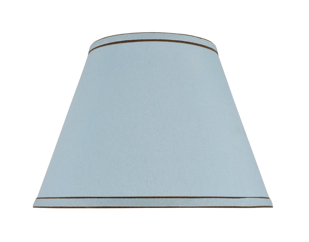 Aspen Creative 32183 Transitional Hardback Empire Shape Spider Construction Lamp Shade in Light Blue, 13" wide (7" x 13" x 9 1/2")