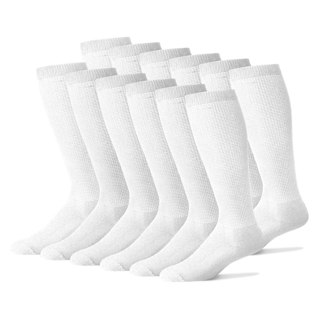 Diabetics Socks for Men & Women - Neurosocks - Seamless Over the Calf Socks - 12 Pack