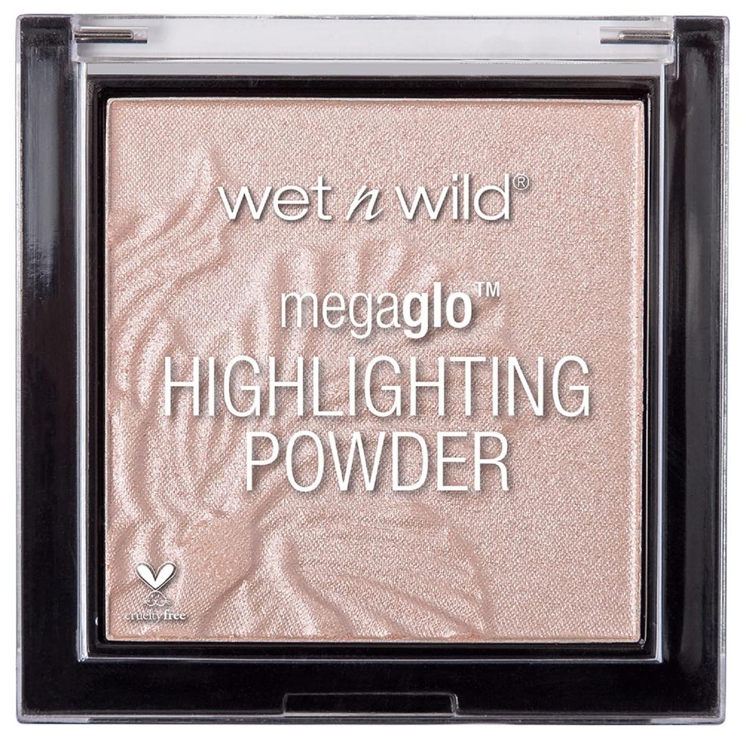 Wet n Wild MegaGlo Highlighting Powder, Highly-pigmented Powder Highlighter with Ultra-pearly Finish and Easy-to-blend Formula,for a Silky and Shimmery Effect,Blossom Glow Paraben & Cruelty Free-5.4g