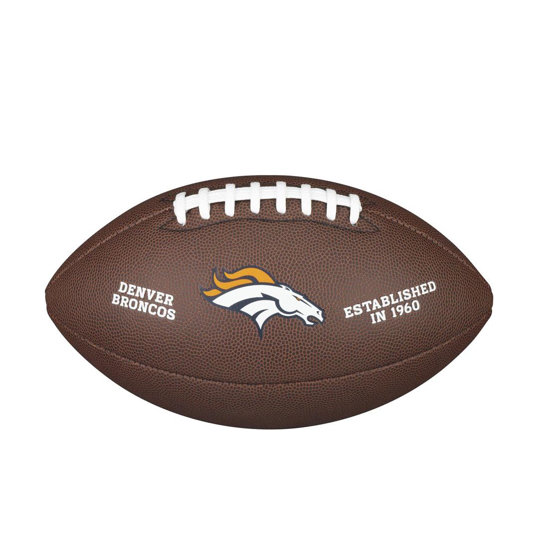 NFL Team Logo Composite Football, Official - Denver Broncos