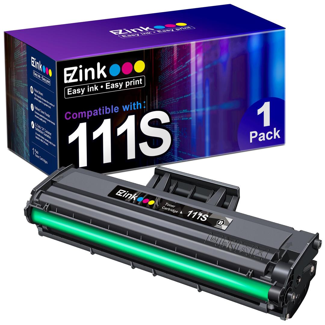 E-Z Ink Compatible Toner Cartridge Replacement for Samsung 111S 111L MLT-D111S MLT-D111L to use with Xpress SL-M2020W SL-M2022W SL-M2024W SL-M2070W SL-M2070FW Printer (Black, 1 Pack)