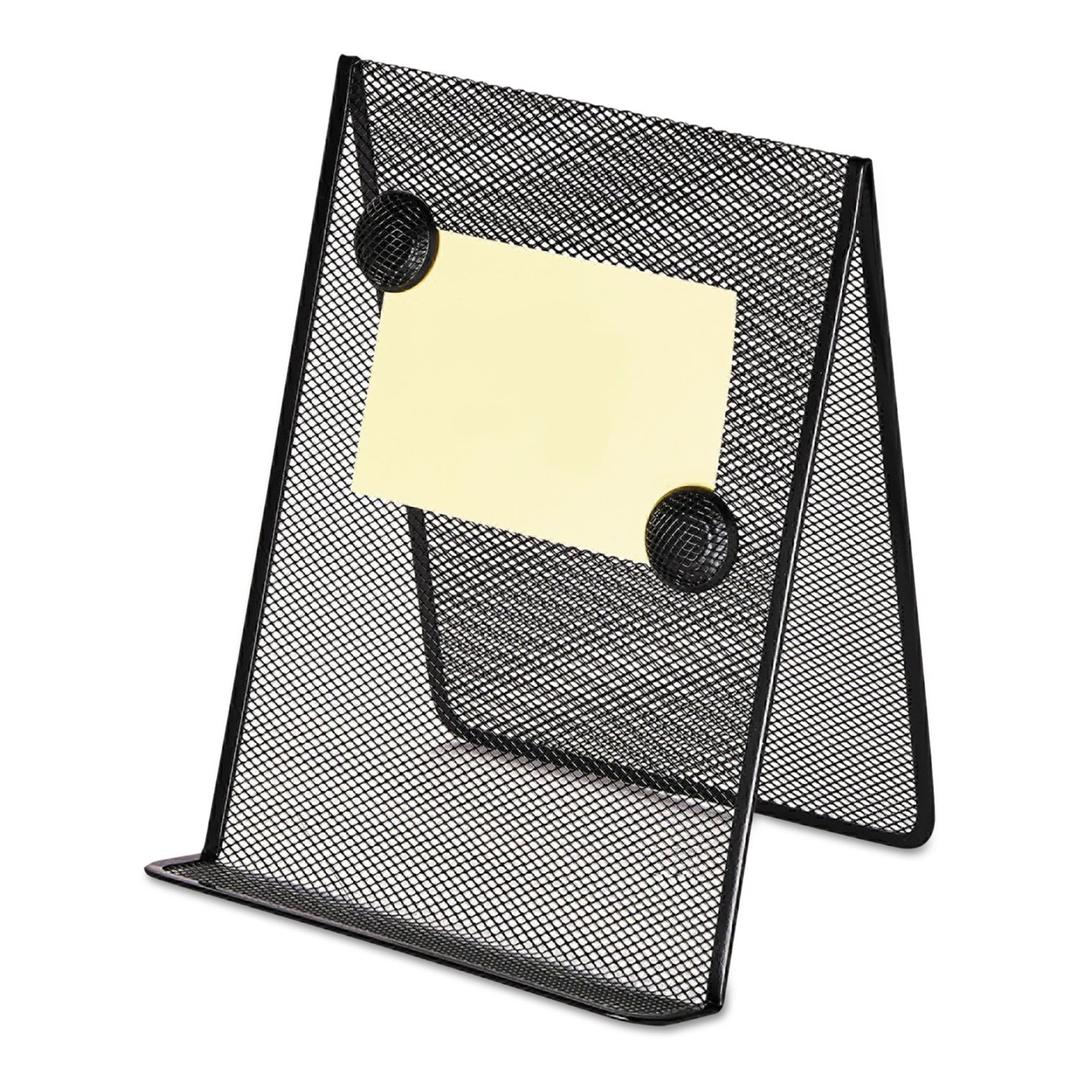 Metal Mesh Document Holder Free Standing, 35 Sheet Capacity, Metal, Black