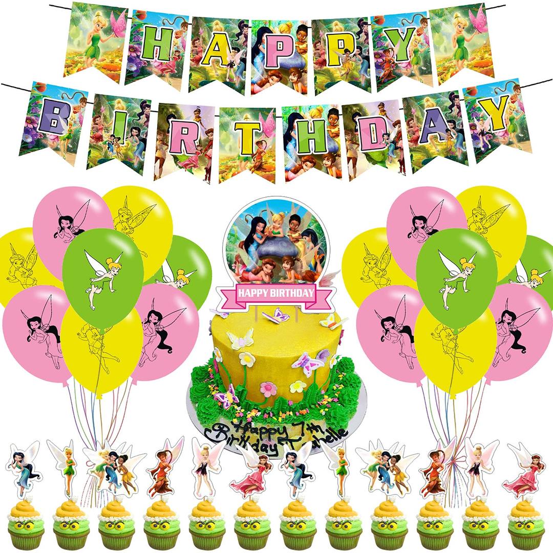 Tinkerbell Party Supplies,Tinkerbell Birthday Party Decorations,Tinker Bell Theme Birthday Party Suppliers ,Fairy Theme Birthday Party Decoration Suppliers for Girls