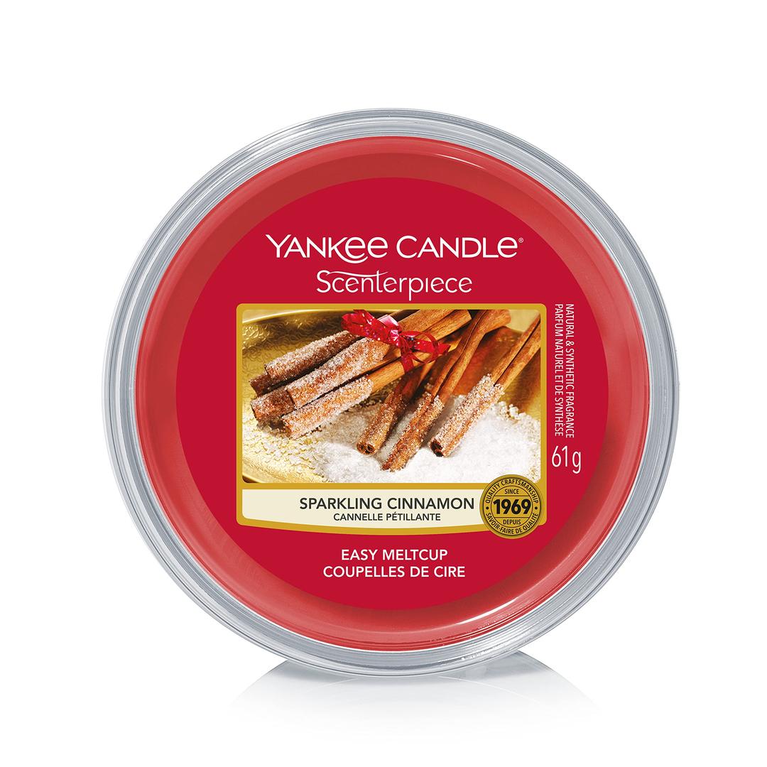 Yankee CandleScenterpiece Easy Wax MeltCups, Sparkling Cinnamon, Wax Melts for Electric Warmers, Lasts up to 24 Hours