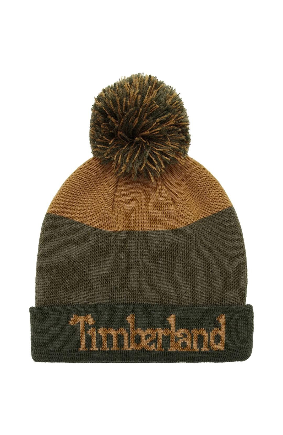 TimberlandBoys' Logo Pom Hat with Woven Label