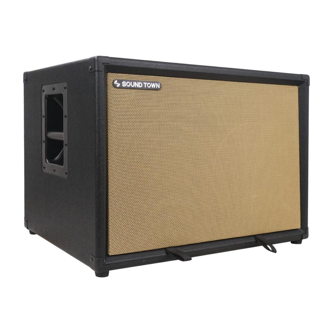 Sound Town 2 x 10“ 400W Bass Cabinet w/Horn, 8-ohm, 50oz Magnet, 3” Voice Coil, Birch Plywood, Black Tolex (BGC210BK)