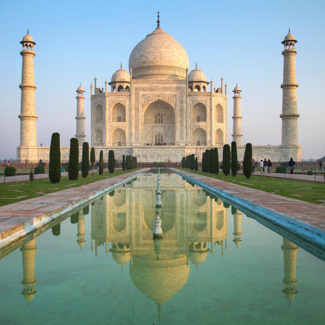 Taj Mahal - India - Architecture - 24x24 Matte Poster Print Wall Art