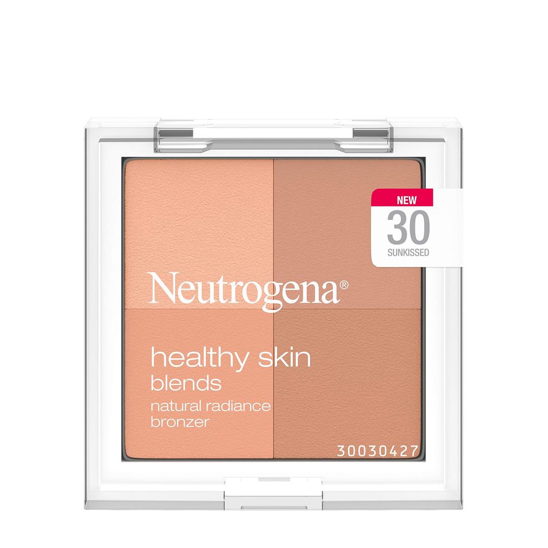 NeutrogenaHealthy Skin Blends Powder Blush Makeup Palette, Illuminating Pigmented Blush with Vitamin C & Botanical Conditioners for Blendable, Buildable Application, 30 Sunkissed.3 oz