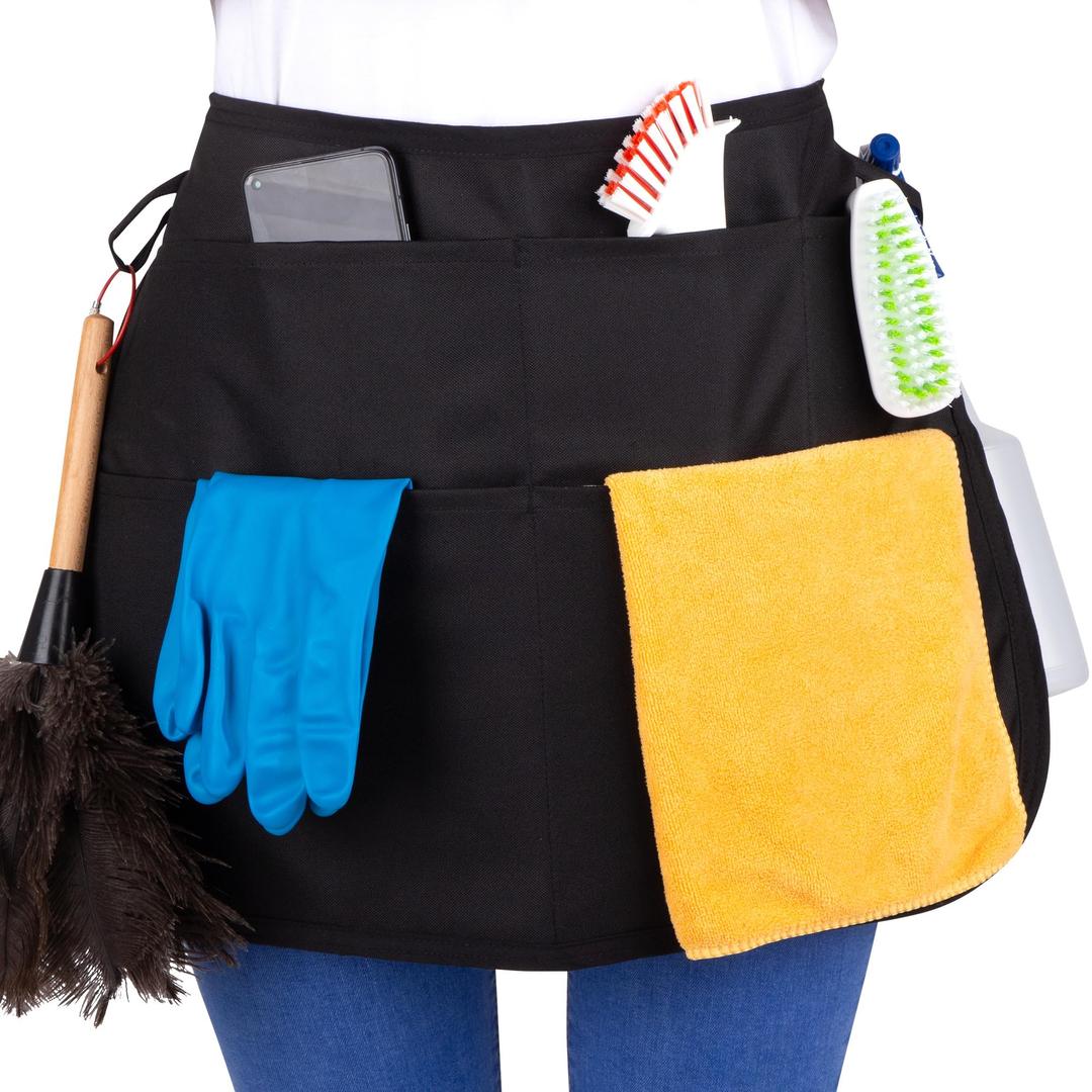 Waterproof Professional Speed Cleaning Apron. Designed for Pro Cleaners Like a Cleaning Caddy Around Your Waist