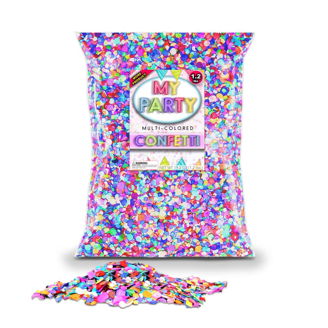 Festive Mexican Confetti Bag- 1.2lbs/544gr. Bulk Bag, Perfect for Birthday Parties, Piñata filler, Easter Eggs (cascarones), Wedding Toss, Fiesta Party Decor, Cinco de Mayo, Easter egg fillers